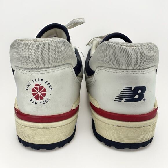 Authentic New Balance Aimé Leon Dore x 550 Red Navy Mens Shoes BB550A3 Size US 9 - Picture 6 of 9